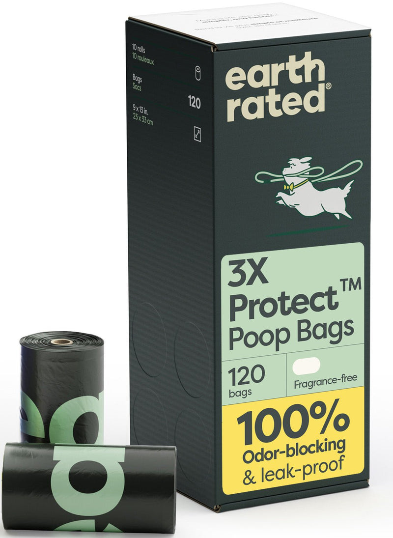 Odor-Blocking Dog Poop Bags Refill Rolls With 3X Protect Technology A0